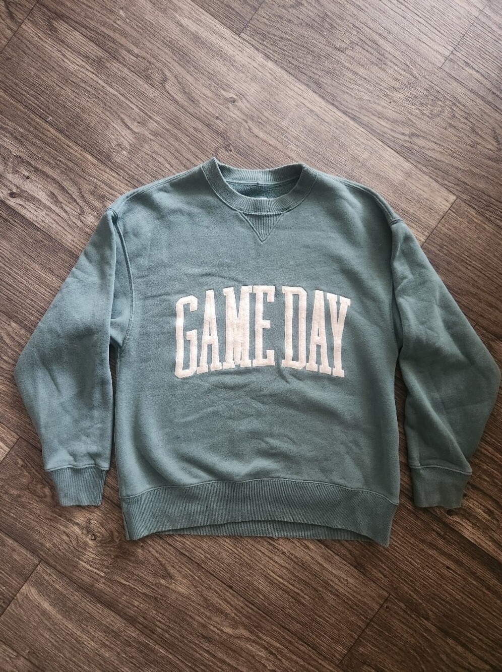 Abercrombie + Fitch Game Day Soft AF Collection Green Crewneck Sweatshirt Size S